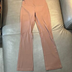 lululemon Align High-Rise 27” Mini-Flare Pant, size 4. Light brown